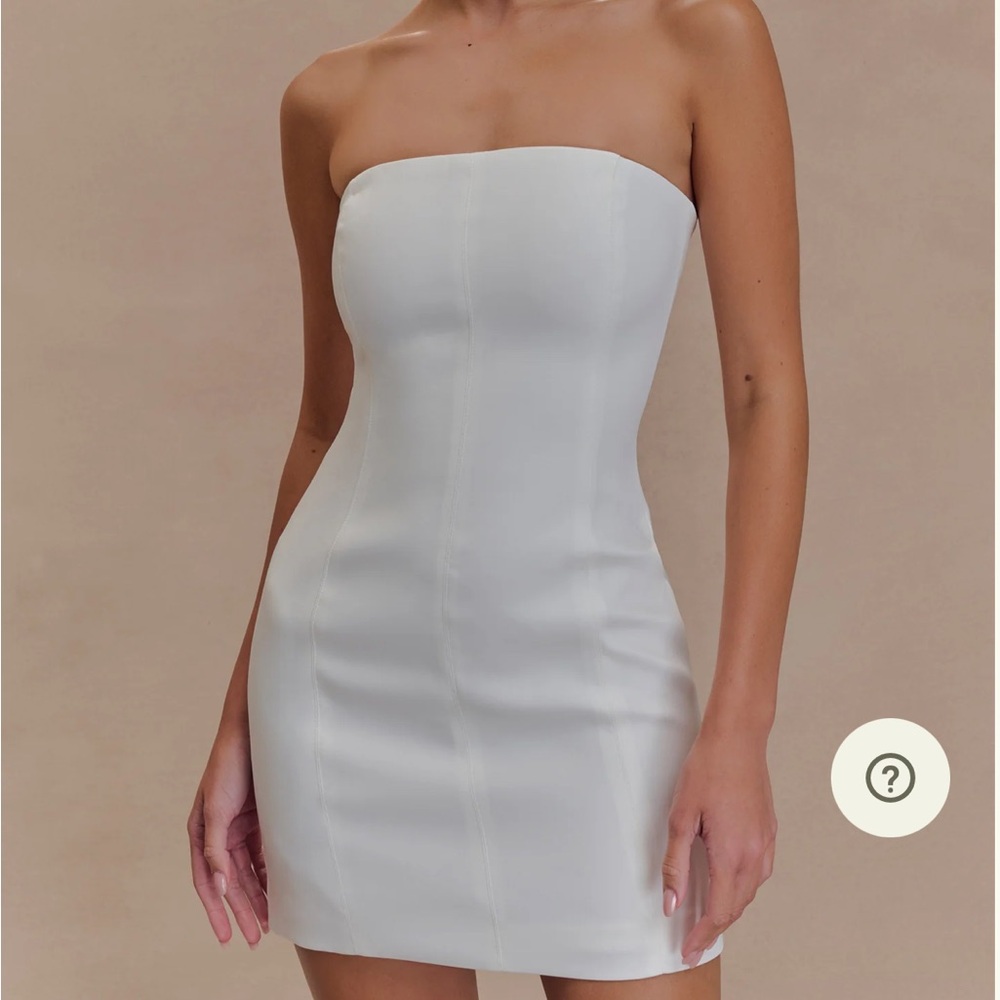 Meshki Strapless White Dress